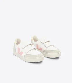 V-12 LEATHER WHITE MULTICO JADE<VEJA Best