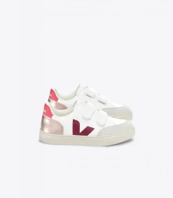 V-12 LEATHER WHITE MULTICO NACRE<VEJA Fashion