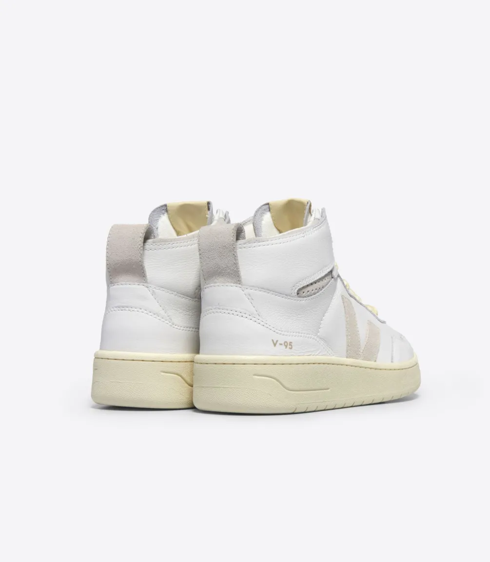 V-95 LEATHER WHITE NATURAL<VEJA Cheap