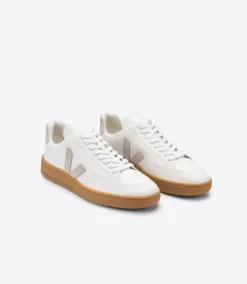 V-12 LEATHER WHITE NATURAL NATURAL SOLE<VEJA Outlet