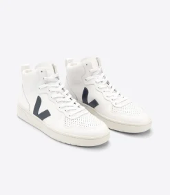 V-15 LEATHER WHITE NAUTICO<VEJA New
