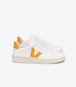 V-12 LEATHER WHITE OURO<VEJA Flash Sale