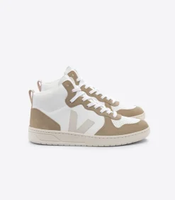 V-15 LEATHER WHITE PIERRE SAHARA<VEJA Cheap