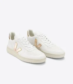 V-10 LEATHER WHITE PLATINE<VEJA Online