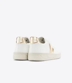 V-10 LEATHER WHITE PLATINE<VEJA Online