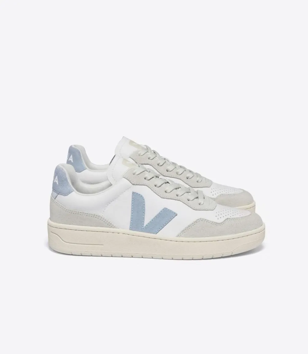 V-90 LEATHER WHITE STEEL<VEJA Best