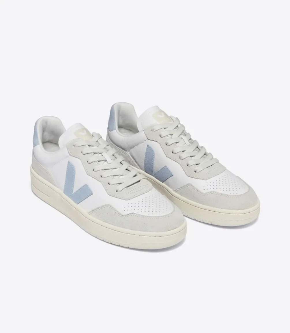 V-90 LEATHER WHITE STEEL<VEJA Best