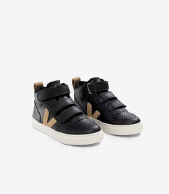 V-10 MID LEATHER BLACK DUNE<VEJA Cheap