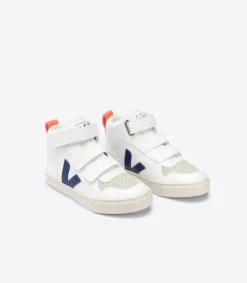V-10 MID CWL WHITE COBALT ORANGE FLUO<VEJA Fashion