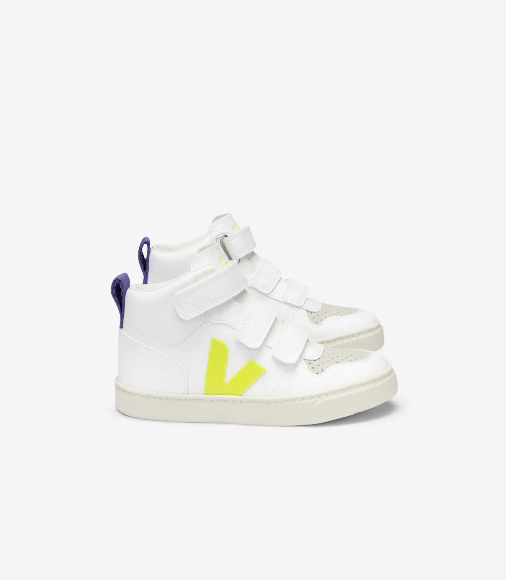 V-10 MID CWL WHITE JAUNE FLUO PURPLE<VEJA Discount