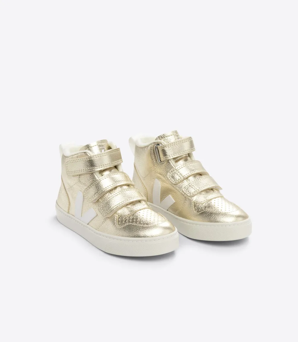 V-10 MID FURED LEATHER PLATINE<VEJA Outlet