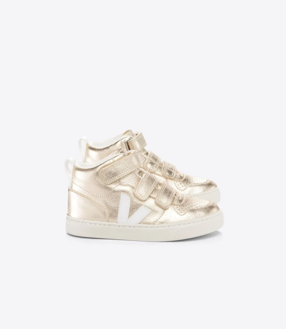 V-10 MID LEATHER PLATINE WHITE<VEJA Hot