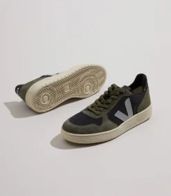 V-10 RIPSTOP BLACK OXFORD GREY MUD<VEJA Best Sale