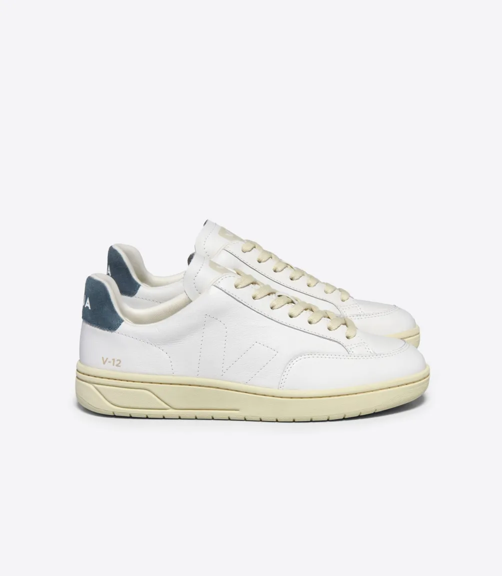 V-12 STITCH LEATHER WHITE CALIFORNIA<VEJA Cheap