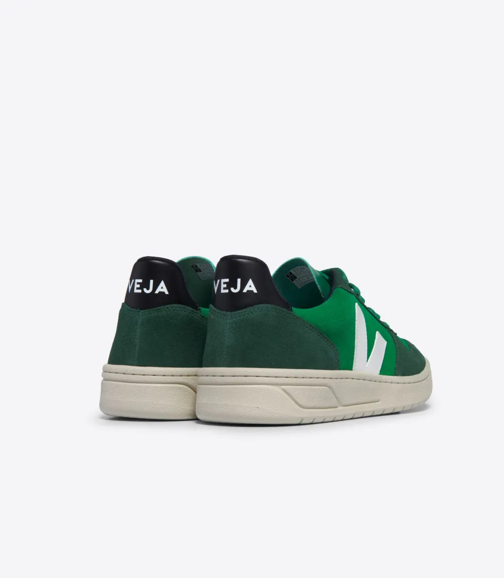 V-10 SUEDE EMERAUDE PIERRE BLACK<VEJA Discount