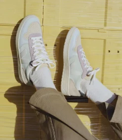 V-10 SUEDE JADE WHITE MULTICO<VEJA Fashion