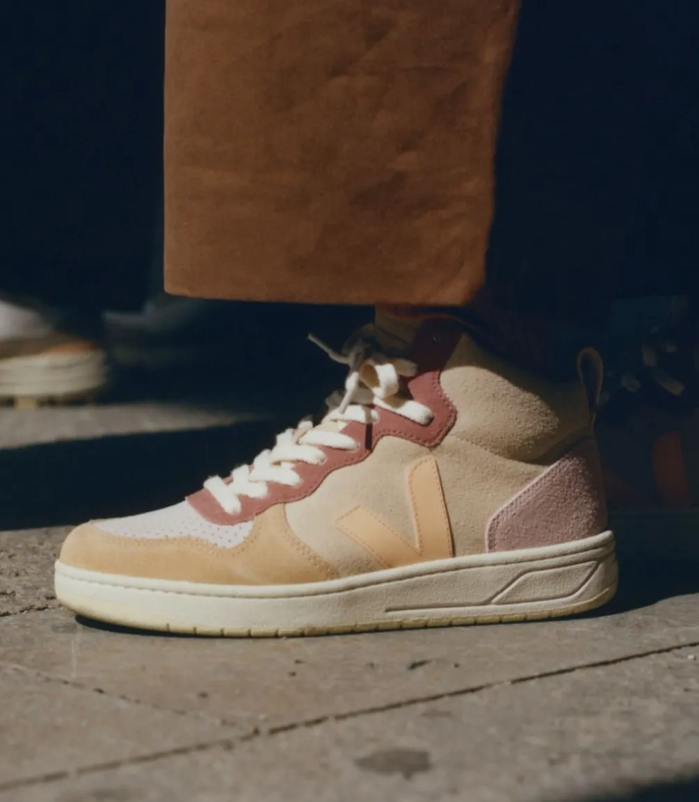 V-15 SUEDE MULTICO PEACH<VEJA Outlet
