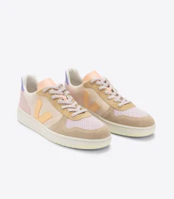 V-10 SUEDE MULTICO PEACH<VEJA Online