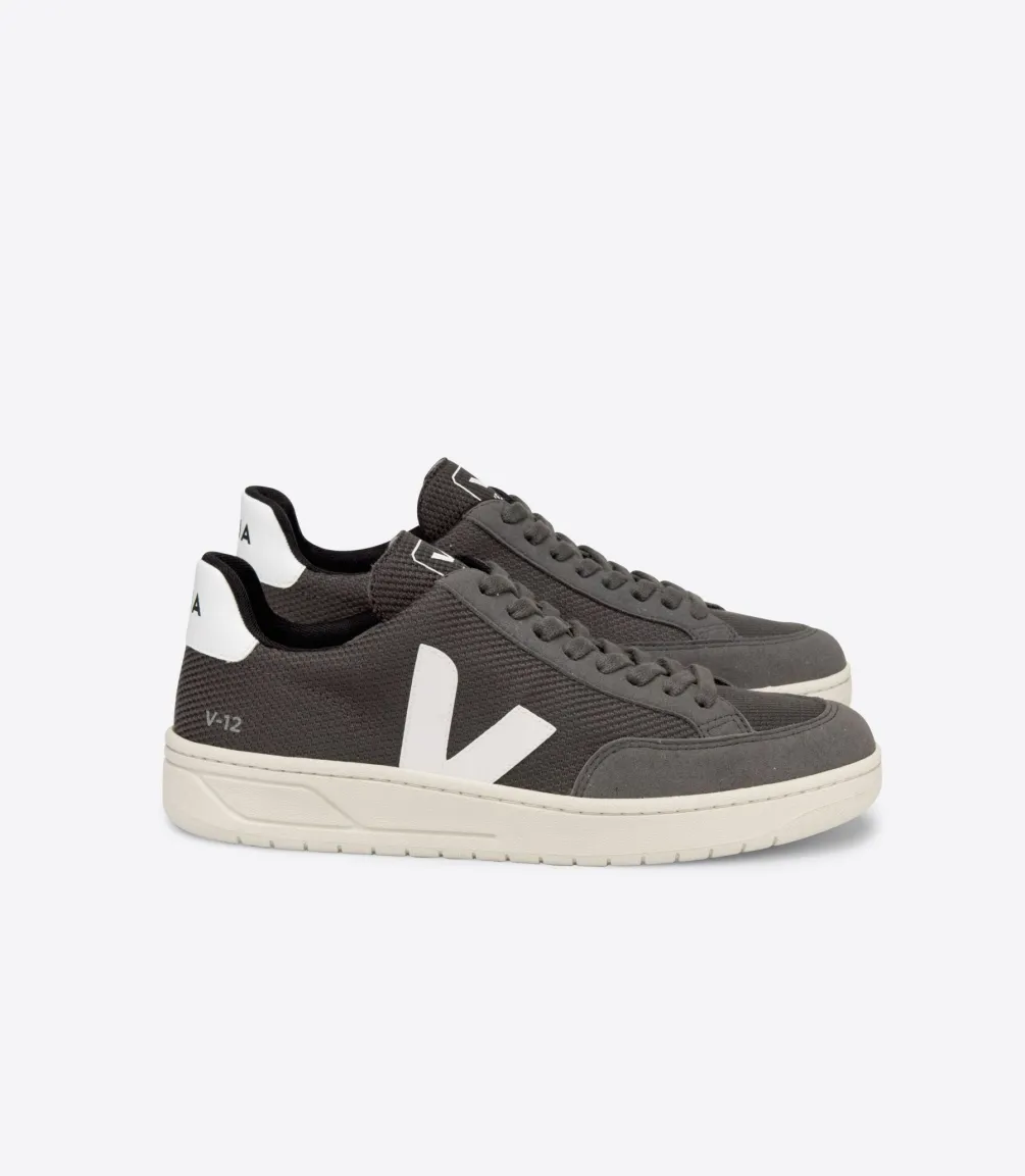 V-12 VEGAN B-MESH GRAFITE WHITE<VEJA Store