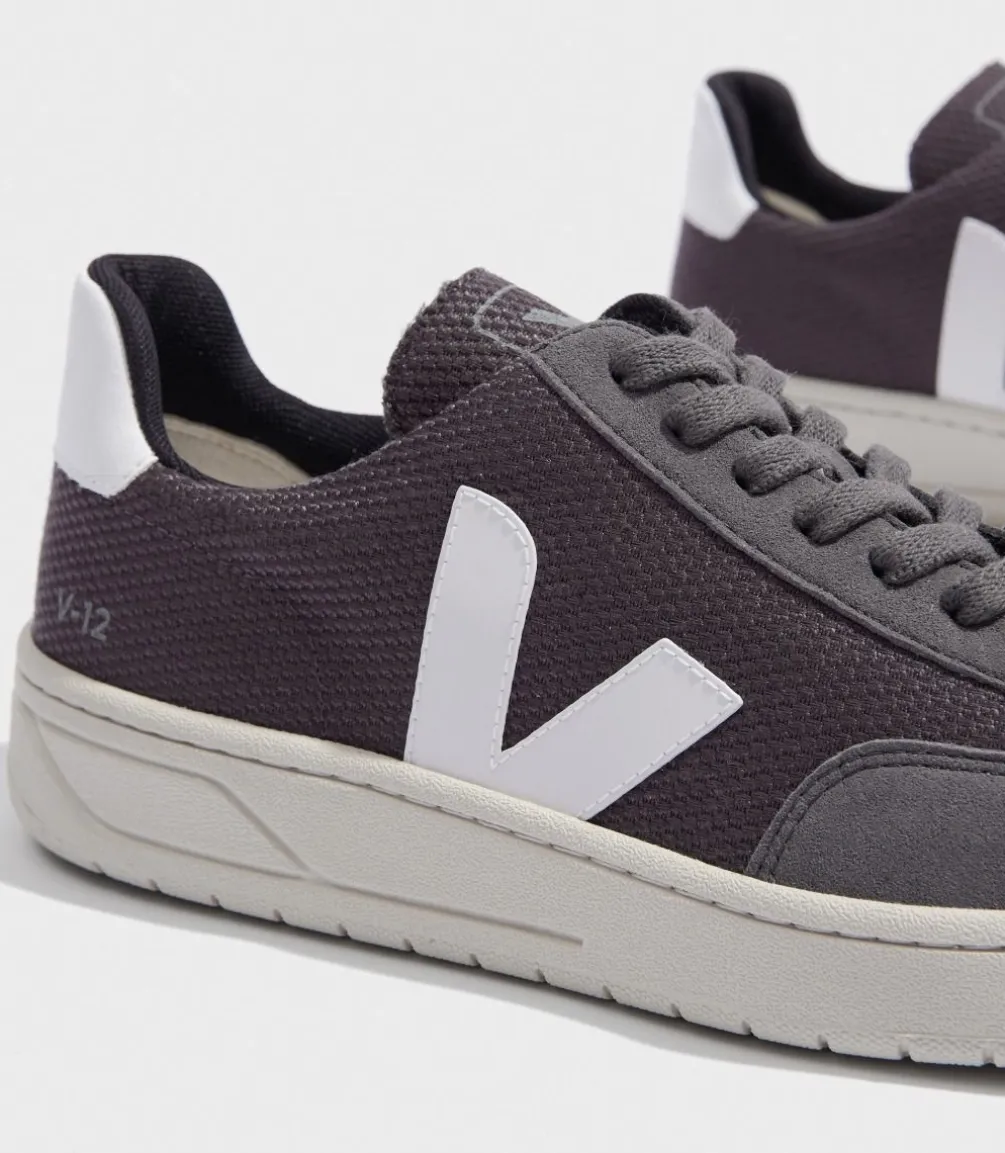 V-12 VEGAN B-MESH GRAFITE WHITE<VEJA Store