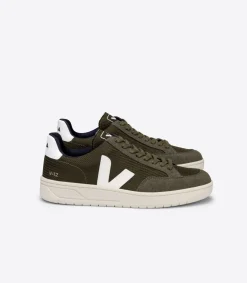 V-12 VEGAN B-MESH OLIVE WHITE<VEJA Shop