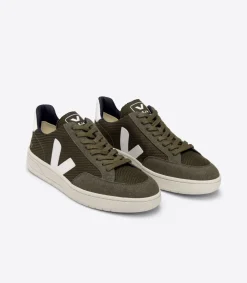 V-12 VEGAN B-MESH OLIVE WHITE<VEJA Shop