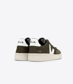 V-12 VEGAN B-MESH OLIVE WHITE<VEJA Shop