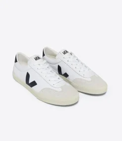 VOLLEY CANVAS WHITE BLACK<VEJA Cheap
