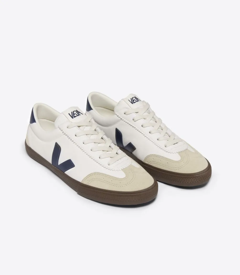 VOLLEY LEATHER WHITE NAUTICO BARK<VEJA Online