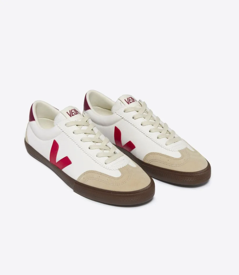 VOLLEY LEATHER WHITE PEKIN BARK<VEJA New