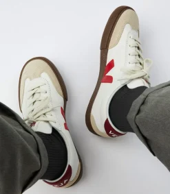 VOLLEY LEATHER WHITE PEKIN BARK<VEJA New