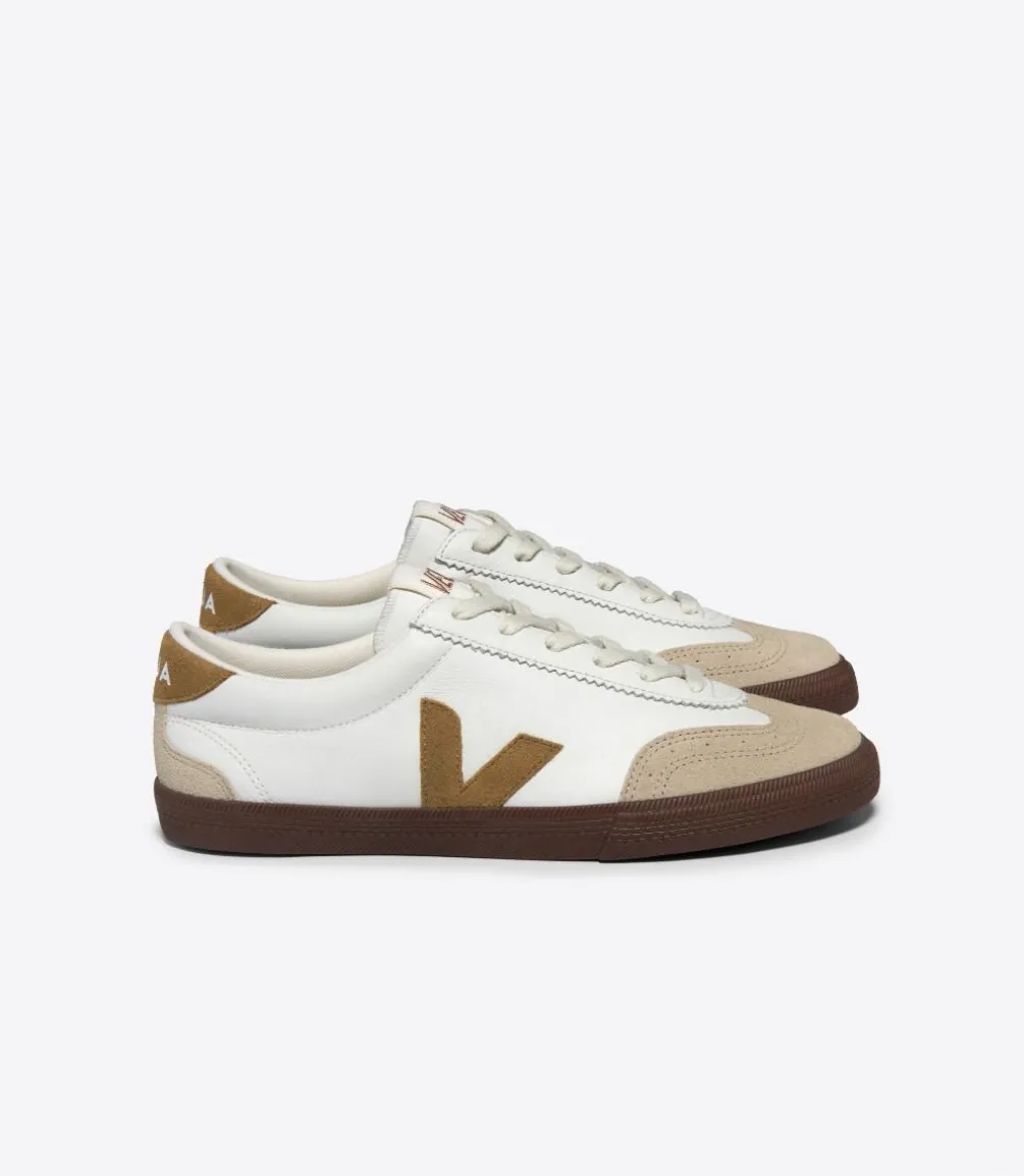 VOLLEY LEATHER WHITE TENT BARK<VEJA Best