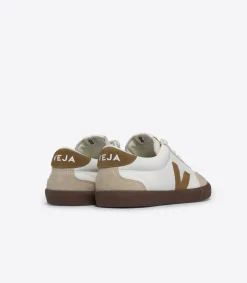 VOLLEY LEATHER WHITE TENT BARK<VEJA Best